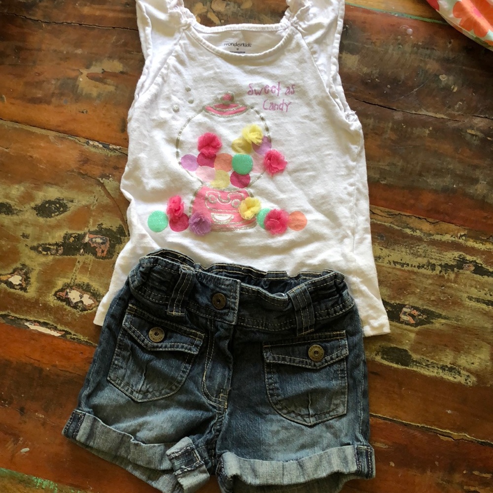 2 piece Palomino shorts and Wonderkids top